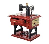 VALICLUD Boîte à Musique Vintage Style Machine à Coudre Mécanique sans Piles Décor Rétro Compact et Élégant pour Table et Intérieur