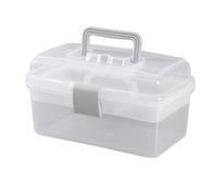 VALICLUD Boîte à Outils de Manucure Pliable Acrylique Transparent Organisateur Multifonctionnel à Trois Couches pour Rangement des Accessoires de Beauté Petit