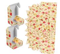 VALICLUD Boîte à Savonnette en Papier Lot de 80 Fête Matériau pour Présents Design Floral Coffret Vintage Convient pour Anniversaire et Mariage
