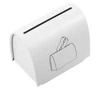 VALICLUD Boîte banque de lames de rasoir récipient pour lames de rasoir cas d'élimination des lames de rasage conteneur d'élimination des lames de rasage Fer blanc blanche