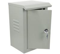 VALICLUD Boîte de Jonction Extérieure Étanche Acier Boîtier pour Câble Électrique avec Fermeture Solide Résistante Aux Intempéries et Sécurisée Gris Clair