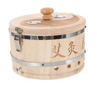 VALICLUD Boîte De Moxibustion Bois Massif Pour Acuponcture Protection Anti-cendres Utilisation Pour Abdomen Et Lombaires Dispositif Portable Pour Maison