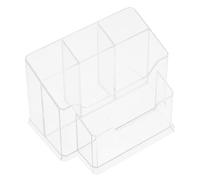 VALICLUD Boîte De Rangement à Compartiments Multiples pour Fournitures Ongles Étui De Rangement Transparent pour Cosmétiques De Comptoir