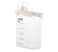 VALICLUD Boîte de Rangement Alimentaire Transparente avec Mesureur Conteneur Hermétique pour Céréales Riz Fruits Secs et Thé Récipient de Cuisine Humidité et Insectes