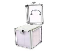 VALICLUD Boîte de Rangement CD Transparente Disques Mallette de Stockage Pratique pour CD et Dvd avec Poignée pour Maison et Transport