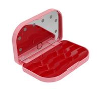 VALICLUD Boîte de rangement des cils LED organisateur de chariot à cils organisateur de stockage de cosmétiques étui de rangement pour cils organisateur de cils Plastique