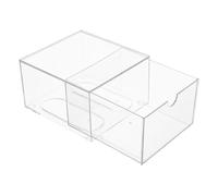 VALICLUD Boîte De Rangement Empilable Large en Acrylique Transparent pour Mouchoirs Et Cosmétiques, Organisateur De Tiroirs Multifonction pour Salle De Bain, Bureau Et Coiffeuse,