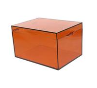 VALICLUD Boîte de Rangement Médicale Acrylique avec Couvercle Boîte Urgence pour Sensibles Lumière Organisateur Compact pour Maison Bureau et Voyage Protection Injections Résistante Aux