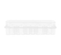 VALICLUD Boîte de Rangement pour Flacons de Plastique Transparent Support de Tube Couvercle Étagère pour Tubes de Test Boîte de Stockage pour Congélateur Flacons