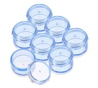 VALICLUD Boîte De Rangement Ronde Portable Plastique Pour Médicaments Compartiments Hebdomadaires s Bleu