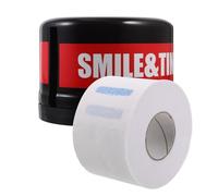 VALICLUD Boîte Distributeur pour Bandes de Papier à Col de Coiffeur, Plastique Noir Rouleau de Papier Blanc, Conteneur Pratique pour Soins Capillaires, Usage Professionnel et Salon,