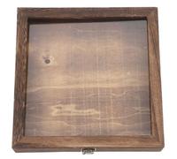 VALICLUD Boîte en Bois Massif pour Spécimens D’Insectes avec Couvercle Rabattable Format 25X25X45 CM Coffret Multifonction pour Fleurs Séchées Rangement Clair et Présentation