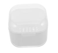 VALICLUD Boîte Plateau de nettoyage pour outils de Nail Art Plateau de trempage pour outils de manucure cas de nettoyage d'outil d'ongle plateau à outils pour nail art Plastique blanche