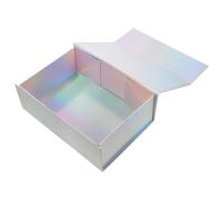 VALICLUD Boîte Présent Rectangulaire Pliable 32X24X9 CM Couvercle Magnétique Boîte Vide pour Bonbons et Emballage Anniversaire Coffret Présent Compact pour Mariage et Fête