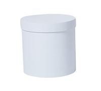 VALICLUD Boîte Ronde pour Fleurs Mini Bouquet Seau de Fleuriste Carton Blanc Cadeau pour Arrangements Floraux Boîte à Fleurs Décorative Portable