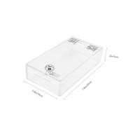 VALICLUD Boîte Verrouillable Transparente pour Téléphone Rangement et Organisateur Pratique pour Bureau et Maison pour Garçon Fille et Étudiants