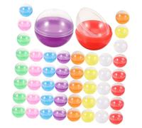 VALICLUD Boîtes Transparentes Colorées 80 Pcs Capsules Rondes En Pvc 45 Mm Remplissables Distributeur Automatique De Chewing-gums Diy Contenants Polyvalents Pour Fêtes Et Loisirs Créatifs