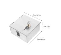 VALICLUD Boîtier Prise Murale Acier Inoxydable Étanche avec Serrure Coffret Protection Électrique Extérieur pour Chargeur et Prise de