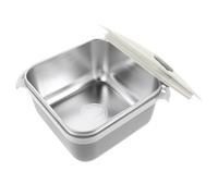 VALICLUD Bol à Nouilles Réutilisable Inox avec Couvercle Grand Bol Portable pour Repas Boîte Déjeuner Capacité pour Salade Soupe et Céréales Pratique pour Repas Extérieur