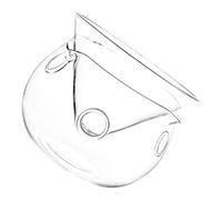 VALICLUD Bol à Salade Verre Transparent Double avec Compartiment Glace Sèche pour Bar et Maison Bol Élégant pour Salades Fruits et Desserts