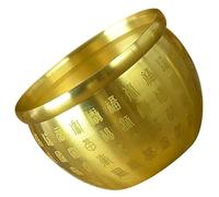 VALICLUD Bol Cuivre Feng Shui Bassin à Trésor Décoratif pour Bureau et Maison Bol Offrande Chanceux pour Richesse et Prospérité