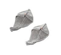 VALICLUD Bonnet de Séchage en Charbon de 2Pcs Serviette à Absorbante Accessoires pour Cheveux et Filles Utilisation Quotidienne Confortable et Solide