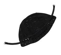 VALICLUD Bonnet en Filet à Postiche Tressée en Fibre Chimique Noir, Protège les Cheveux Naturels, Empêche le Glissement, pour Femmes et Filles, Style Simple et Élégant