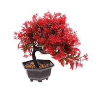 VALICLUD Bonsaï Artificiel en Pot 12.99X4.33X11.02 Pouces Décor Japonais sans Entretien pour Bureau Maison Salon Petit Arbre Factice Intérieur