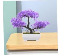 VALICLUD Bonsaï Artificiel Pin Miniature Décoratif Pot Simulé Plante Faux sans Entretien pour Bureau Salon