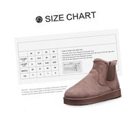 VALICLUD Bottes Courtes Et Chaussures En Coton Bottines D'hiver Bottes Chaudes Femme Femme Bottines Chaussures Chaudes De Neige Brun Velours De Cerf