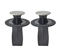 VALICLUD Bouchon D'eau Noir en Plastique pour Évier Dispositif D'expulsion et Fonction D'étanchéité, Accessoire Multifonction pour Broyeur de Déchets la Cuisine