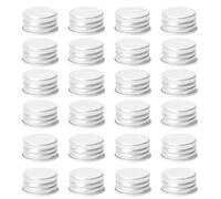 VALICLUD Bouchons à Vis en Aluminium 18Mm Étanches pour Bouteilles en Verre - Lot de 100 Capsules Filetées Anti-Fuite Compatibles Flacons de Lotion et Bocaux pour Voyage et Usage