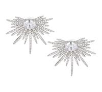 VALICLUD Boucles D’Oreilles Étoiles Scintillantes en Cristaux Paire de Clous D’Oreilles Extravagants Ornés D’Étoiles Bijoux Fantaisie pour Mariage et Soirée Accessoires Élégants pour