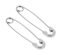 VALICLUD Boucles D'oreilles Épingles de Sûreté en Acier Inoxydable Punk Unisexes Verrouillage à Ressort pour Hommes et Femmes, 2 Pièces, Style Rock pour Usage Quotidien