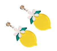 VALICLUD Boucles d'Oreilles Fleur de 925 Argenté Clous d'Oreilles Accessoires Été Colorés Bijoux Femmes pour Anniversaire Style