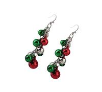 VALICLUD Boucles Oreilles à Grelots Pendantes Multicolores Style Chandelier Pour Noël Et Occasions Spéciales