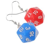 VALICLUD Boucles Oreilles Dés Faces Pendantes Inoxydable Accessoires Chics et Drôles pour Femme Cadeau Original Anniversaire Noël Saint-valentin