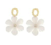 VALICLUD Boucles Oreilles Fleur Élégantes pour Femmes Clous Modernes Raffinés Accessoires de Fête Sophistiqués et Polyvalents