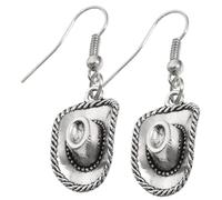 VALICLUD Boucles Oreilles Pendantes Forme Chapeau Cow-girl Bijoux Western Pour Femme Adaptées Soirée