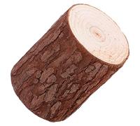 VALICLUD Bougeoir Bois Bougeoir Souche Photophore Bois Rustique Pour Bougies Chauffe-plat Décoration De Table Et Événements