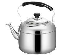 VALICLUD Bouilloire Sifflante en Acier Inoxydable Théière Ergonomique Résistante Chaleur 2,5 L pour Cuisinière Bouilloire Portable Design Pratique