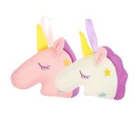 VALICLUD Boule De Bain En Maille Licorne 2 Pièces Petits Formats Blanche Et Rose Exfoliante Pour Adultes Et Garçon Et Filles Usage Bain Et