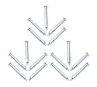 VALICLUD Boulons à Expansion M8 en Fer Argenté 15pcs pour Fixation Stable et Résistante la Déformation sur Routes en Béton, pour Ancrage et Bosses de Vitesse