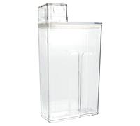 VALICLUD Bouteille de Lessive Rechargeable en Plastique Conteneur Transparent pour Poudre 1L Pratique et Compact pour Usage Domestique et Voyage Distributeur de Liquide à Lessive