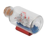 VALICLUD Bouteille en Verre Navire en Bouteille à Dérive Fluide, Décoration Océanique Élégante et Ornement Nautique pour Table ou Bureau