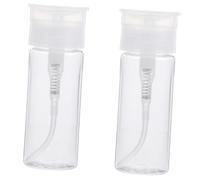 VALICLUD Bouteilles de Lotion Vides Petg 2 Pièces 100 Ml Compactes Pressables pour Cosmétiques Voyage Maquillage sans Fuite