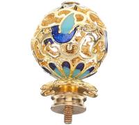 VALICLUD Bouton de Couvercle Rétro en Émail Cloisonné Bleu 1,6 Cm pour Théière en Verre et Céramique, Accessoire Cuisine Décoratif Compatible Plupart des Bouilloires