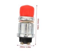 VALICLUD Bouton-poussoir de Démarrage Étanche Rouge pour Bateau et Voiture Interrupteur Klaxon Fiable et Facile à Installer Compatible et Véhicules Multiples