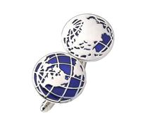VALICLUD Boutons de Manchette Globe en Alliage de Zinc 1 Paire Design Rond Élégant Bijoux pour Chemise Homme Accessoire Costume Présent Noël Style Professionnel