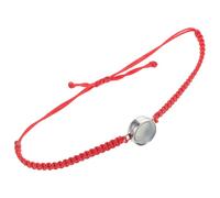 VALICLUD Bracelet Acier Avec Pendentif Transparent Et Bouteille Creuse Bracelet Tressé Fil Rouge Pour Garde De Cheveux De Ouvert Et Remplaçable